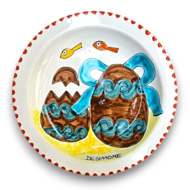 Round Flat Plate 25 cm Easter Eggs & Fish - Limited Edition Round Flat Plate 25 cm Easter Eggs & Fish - Limited Edition